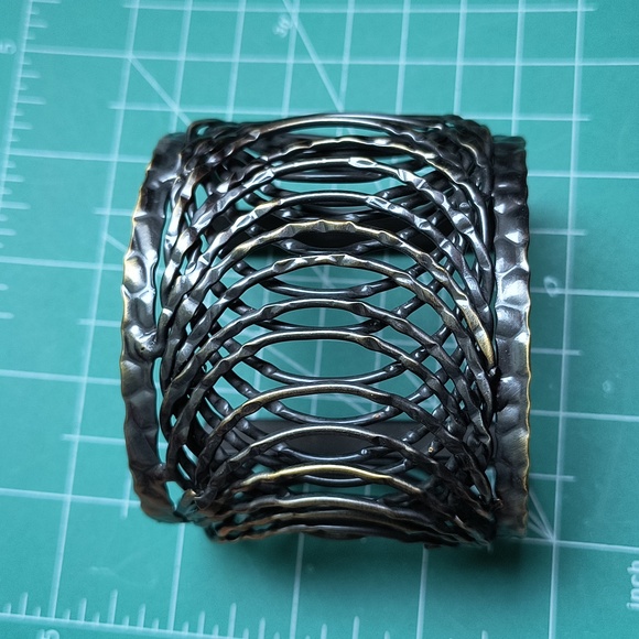 Open Cuff Bracelet Gun Metal - Picture 12 of 12